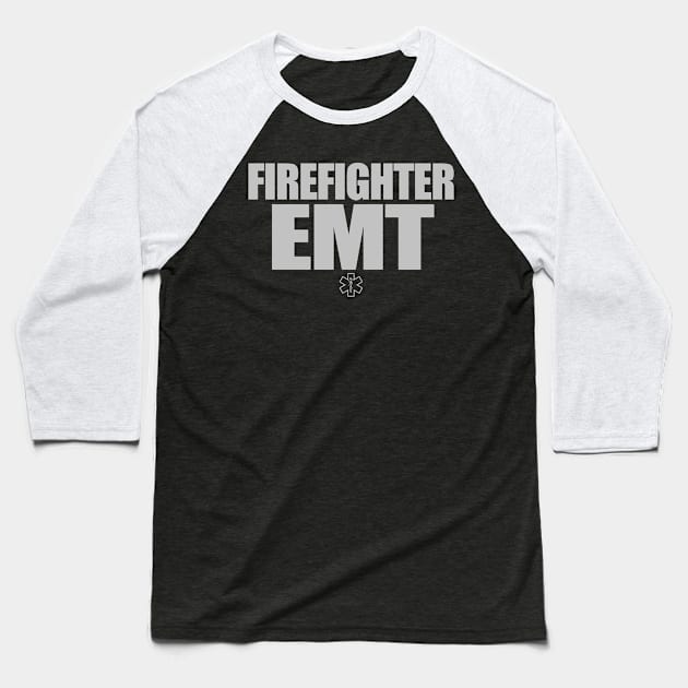 Firefighter EMT Gift - Emergency Medical Technician Baseball T-Shirt by bluelinemotivation